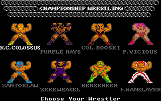 Championship Wrestling screenshot 5 for Atari ST